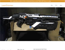 Tablet Screenshot of lasergnomes.com